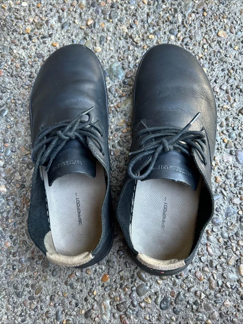 Vivo Barefoot Ra Oxford Dress Shoes Leather Black Men’s EU 43 Laces Wide Toebox